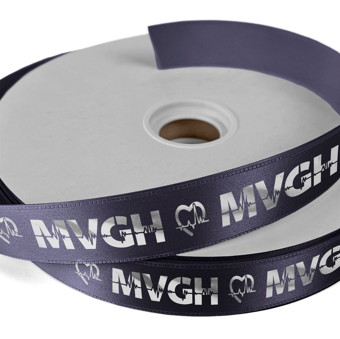 1" Badge Satin Ribbon - 100yd Roll - Foil Print