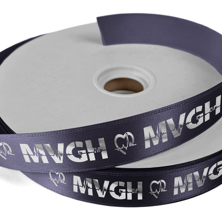 1" Badge Satin Ribbon - 100yd Roll - Foil Print