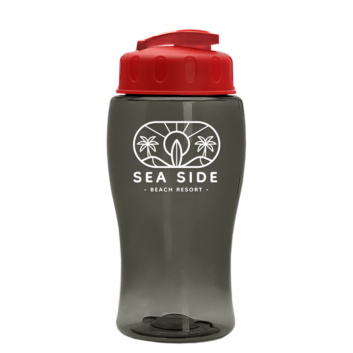 Poly-Pure Jr. - 18 oz. Transparent Bottle with USA Flip