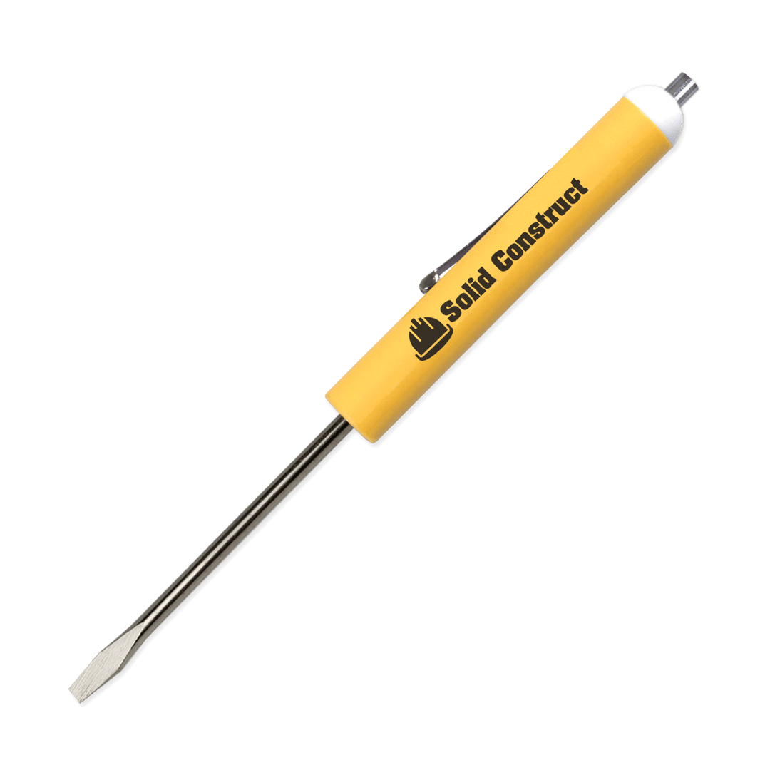 Pocket Screwdriver 1/8" Flat Tip Blade + Magnetic Top
