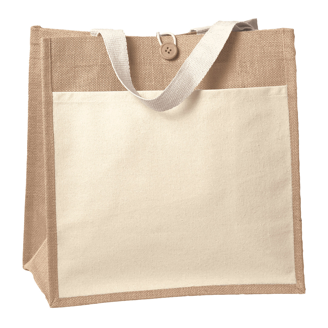 Izzy™- Jute Tote - Sparkle