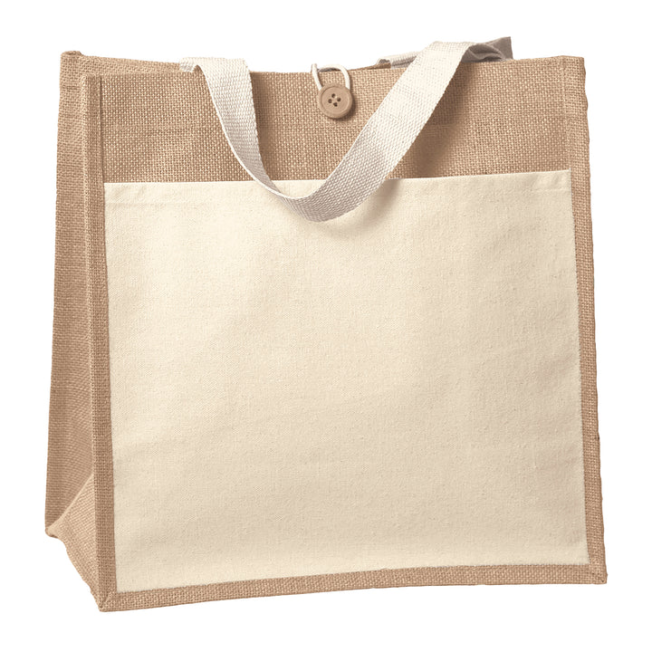 Izzy™- Jute Tote - Sparkle