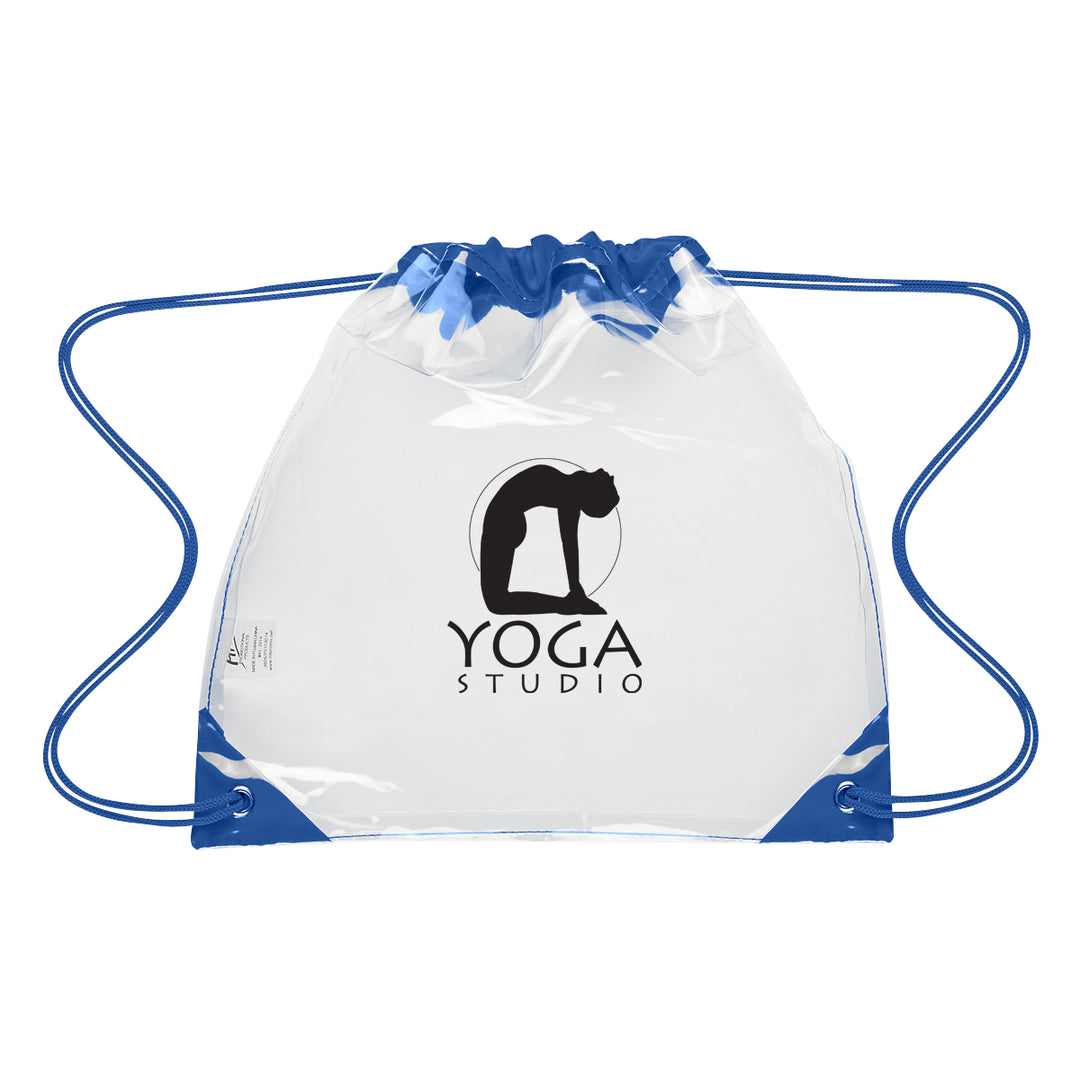 Touchdown Clear EVA Drawstring Backpack