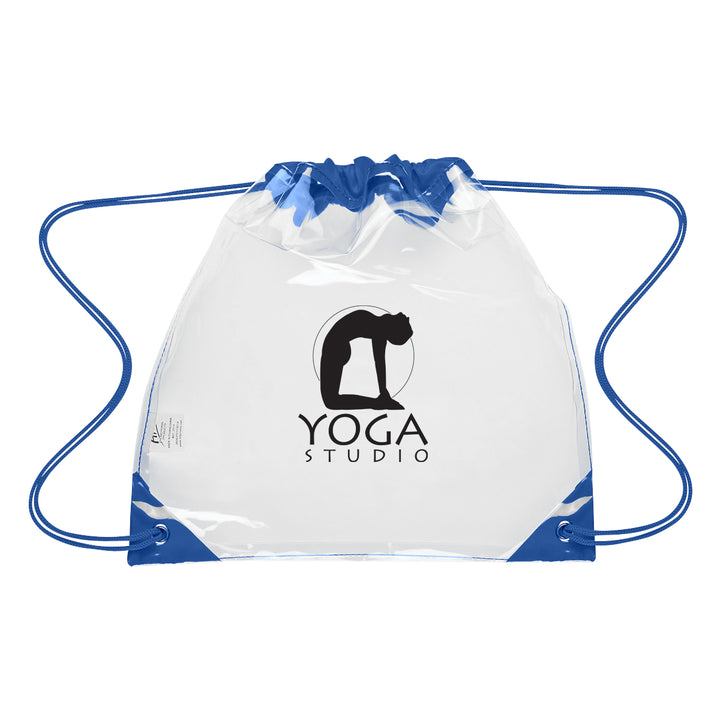 Touchdown Clear EVA Drawstring Backpack