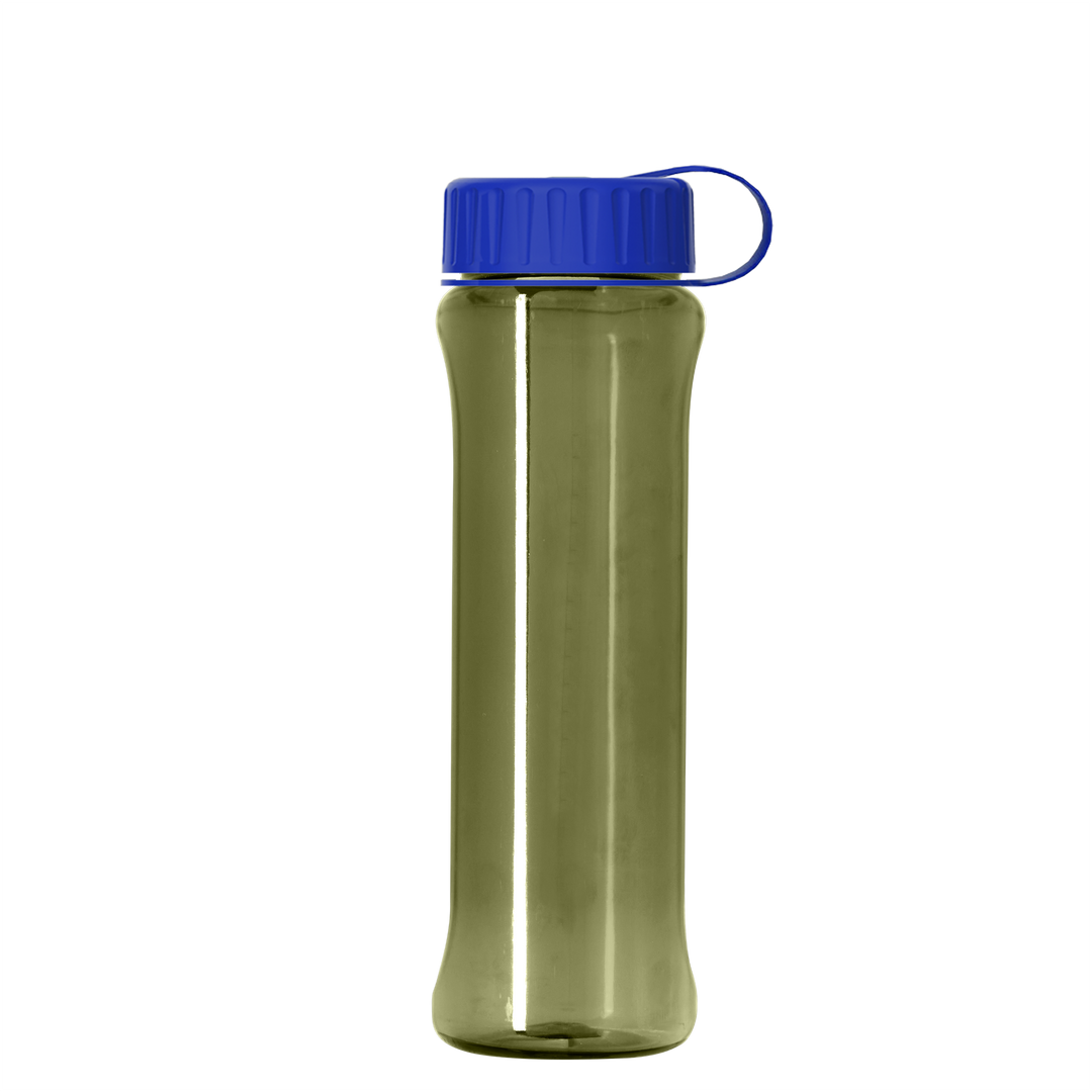 Boss Embossed RPET Bottle with Tethered Lid - 26 oz.