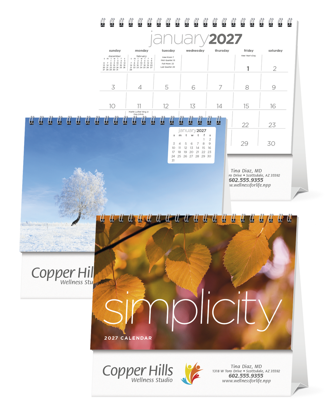 Triumph® Calendars Simplicity Large Desk Calendar