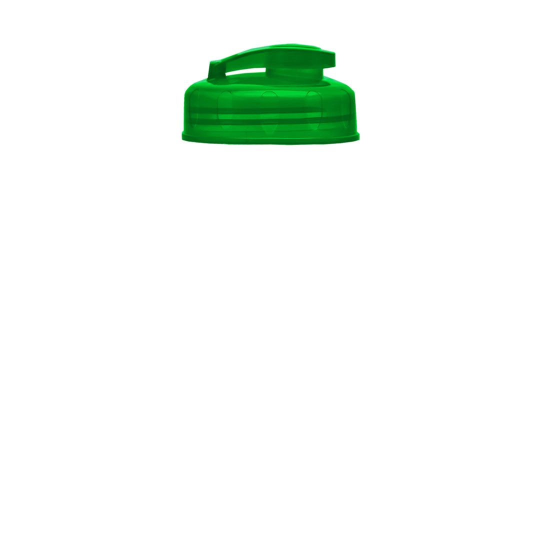 Poly-Pure Jr. - 18 oz. Transparent Bottle with USA Flip
