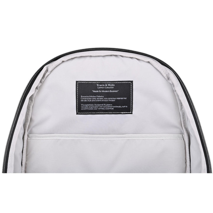 Travis & Wells® Lennox Recycled Nylon Laptop Backpack