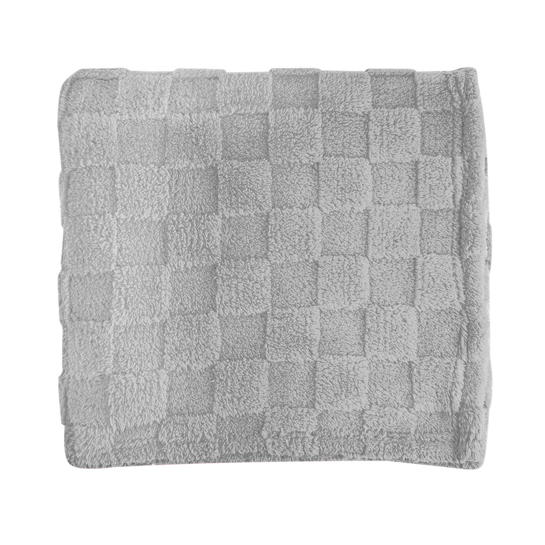 rPET Checkered Sherpa Blanket