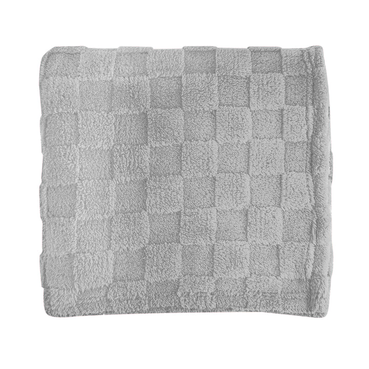 rPET Checkered Sherpa Blanket