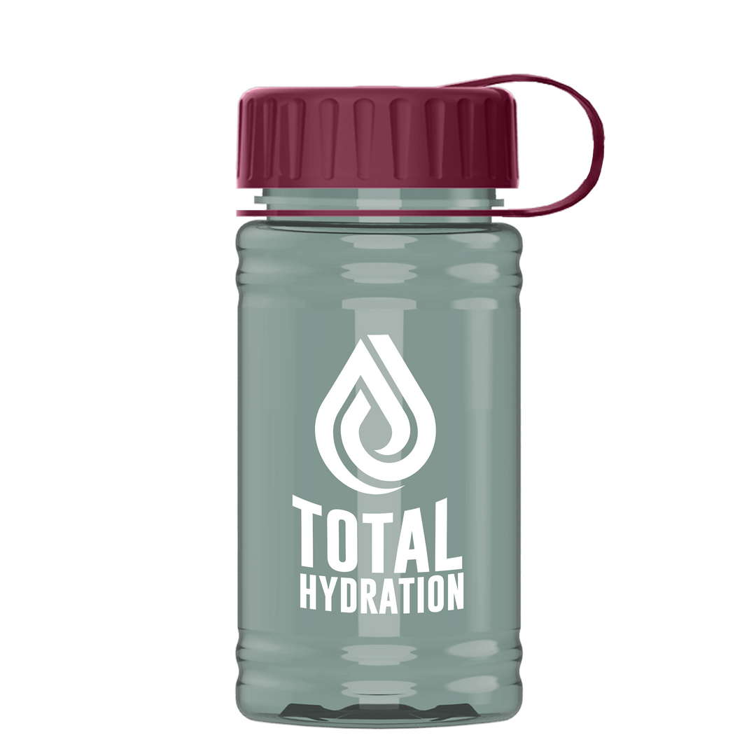 Mini RPET Bottle with Tethered Lid - 16 oz.