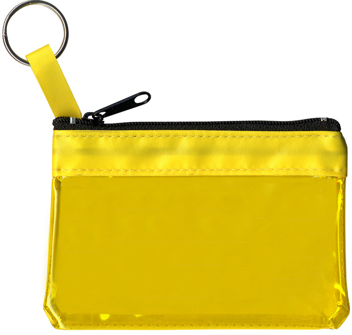 The Rainbow Translucent/ Crystal Clear Zip Pouches w/ Key Ring