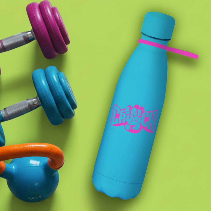 17 oz Vacuum Insulated  Matte Soft Touch Stainless Steel Bottle With Silicone Strap