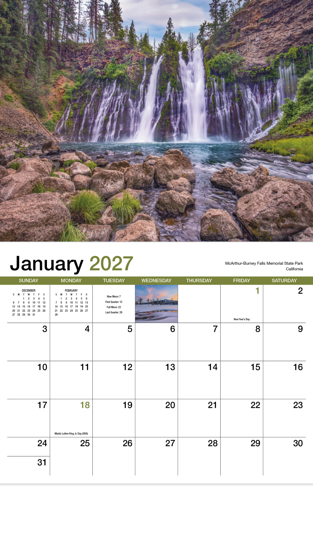HotLine® Products Scenic America® Appointment Calendar - Stapled
