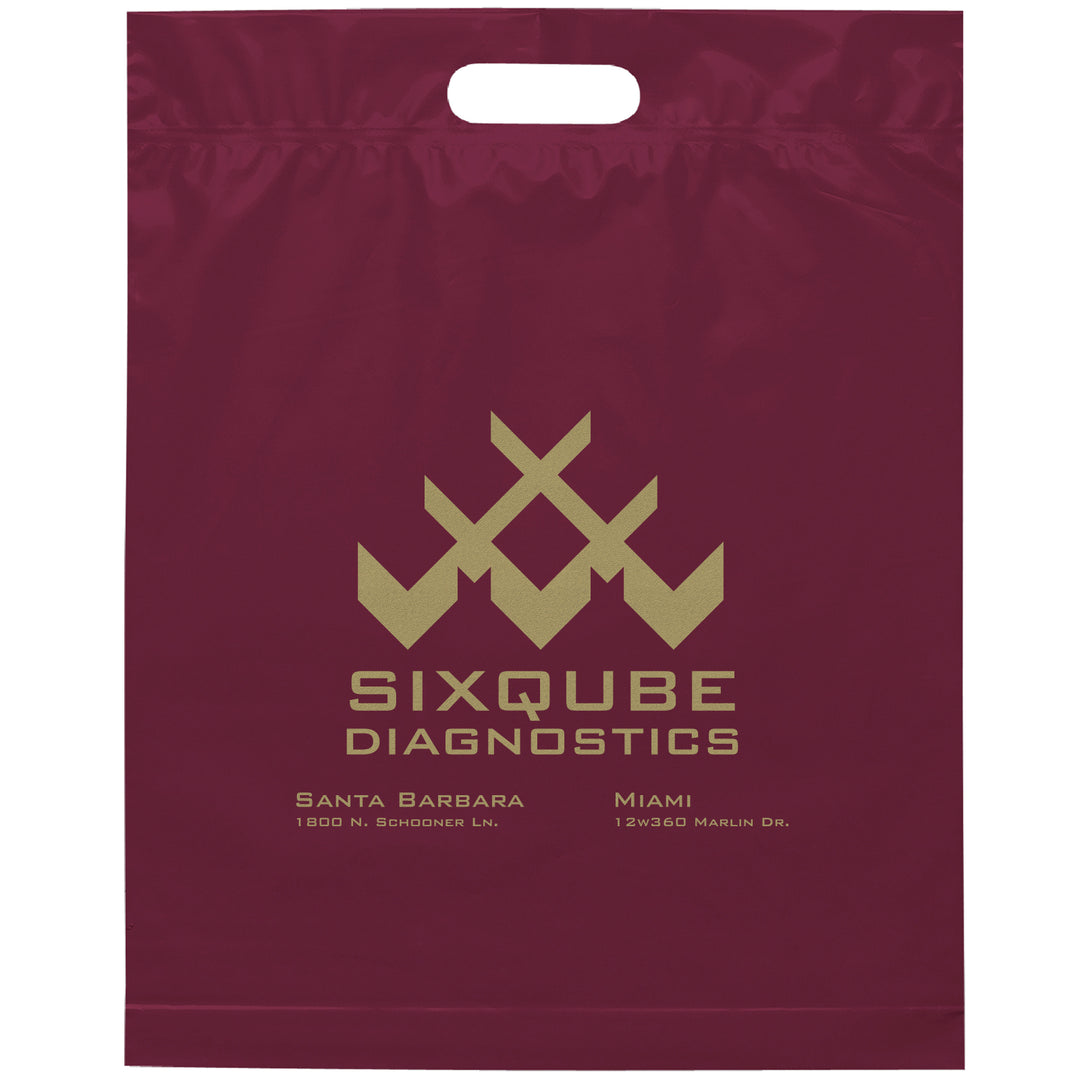 Die Cut Handle Bag - 15W x 19H x 3 - Flexo Ink Print