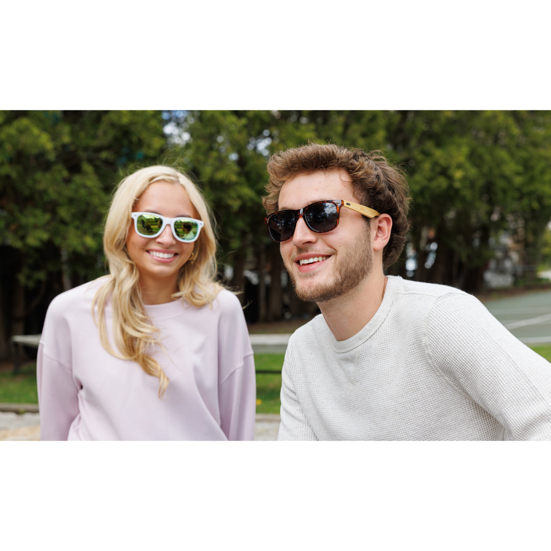 CapeShades Recycled Bamboo Sunglasses White Frame