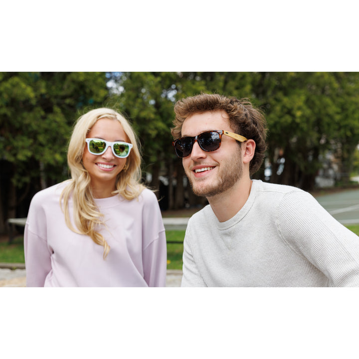 CapeShades Recycled Bamboo Sunglasses White Frame