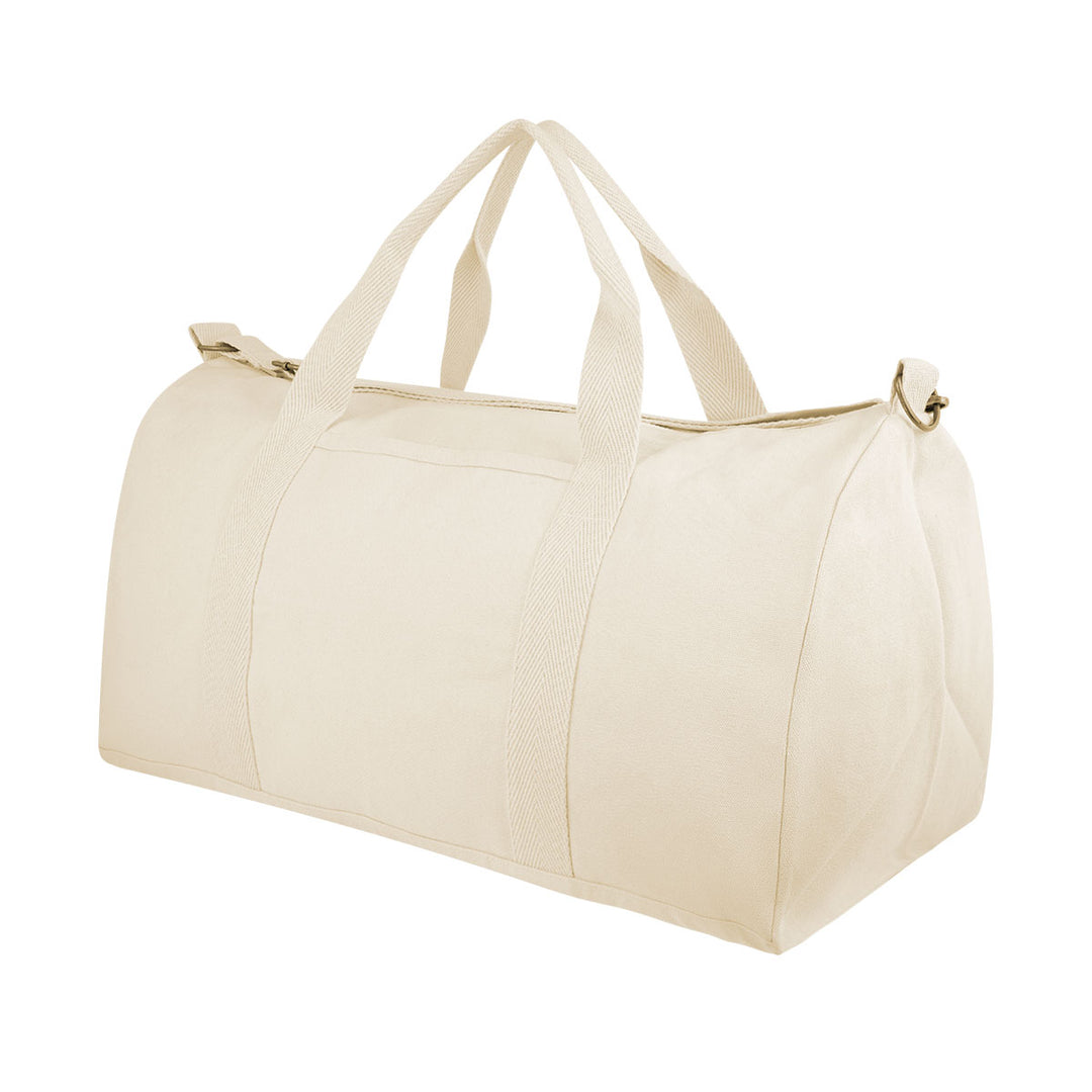 Aware™ 14 Oz. Recycled Cotton Flat Bottom Duffel Bag