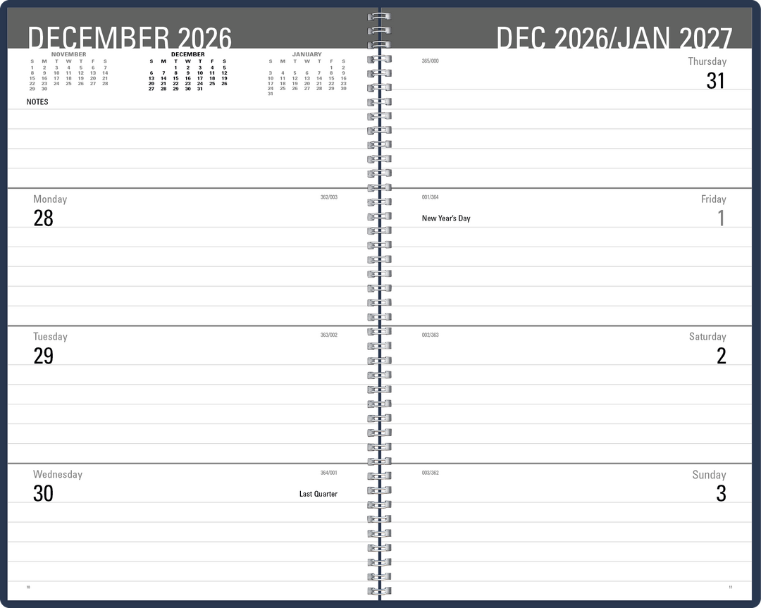 Triumph® Calendars Classic Weekly Desk Planner