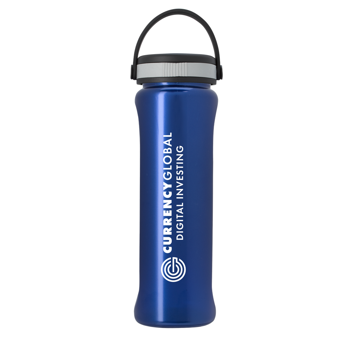 Boss Embossed RPET Bottle with Grip Lid - 26 oz.