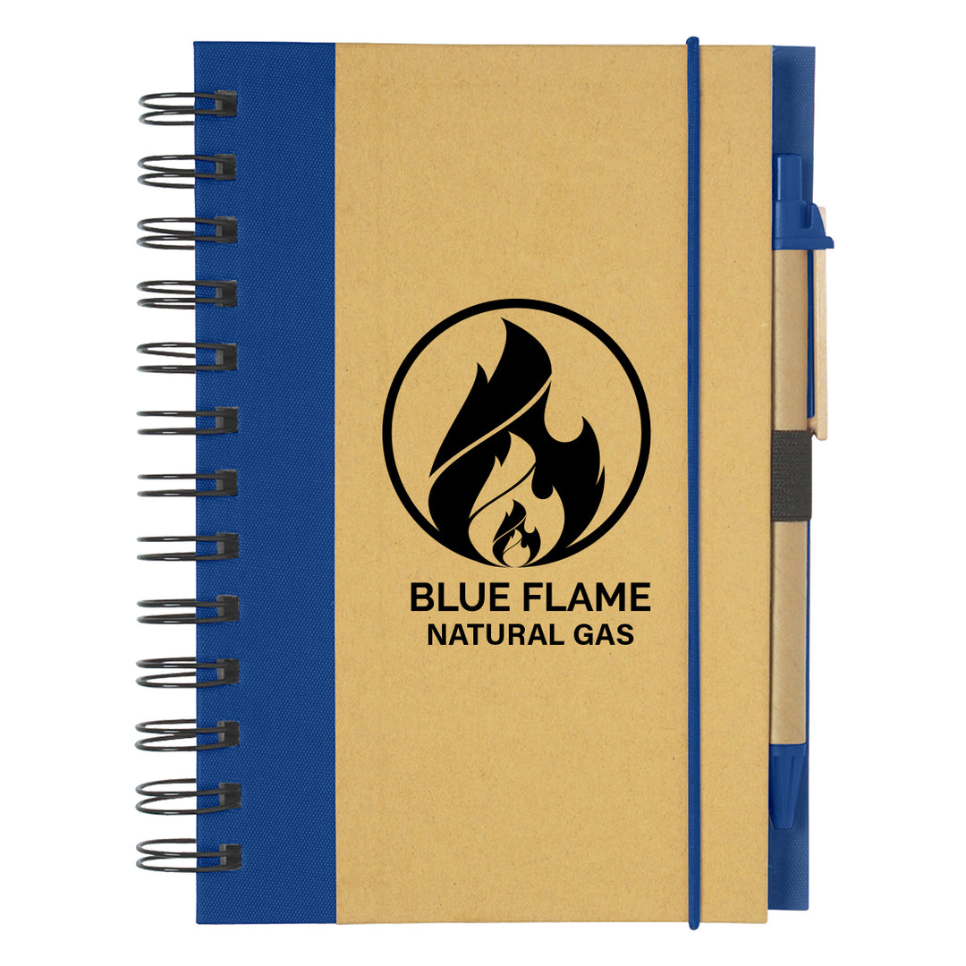 ECO-INSPIRED SPIRAL NOTEBOOK & PEN