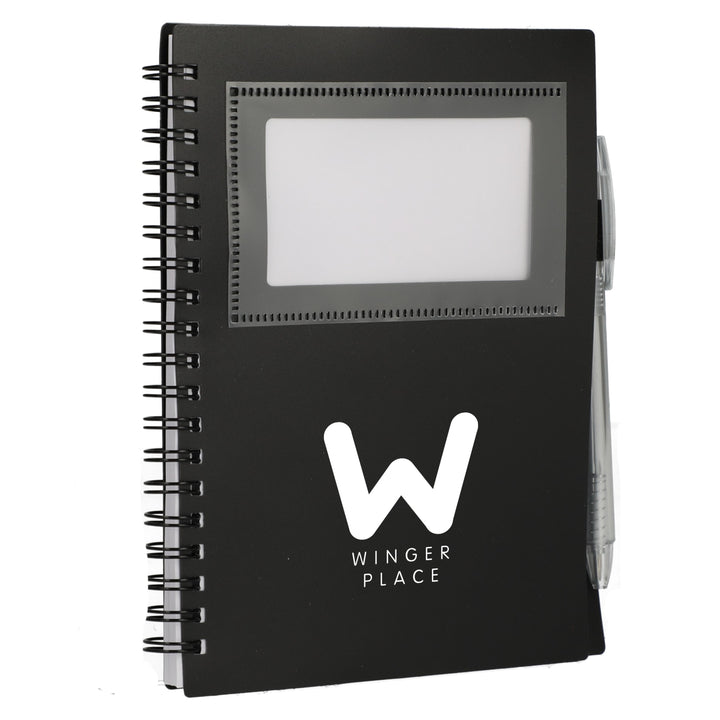 FSC® Recycled 5" x 7" Star Spiral Notebook with Pe