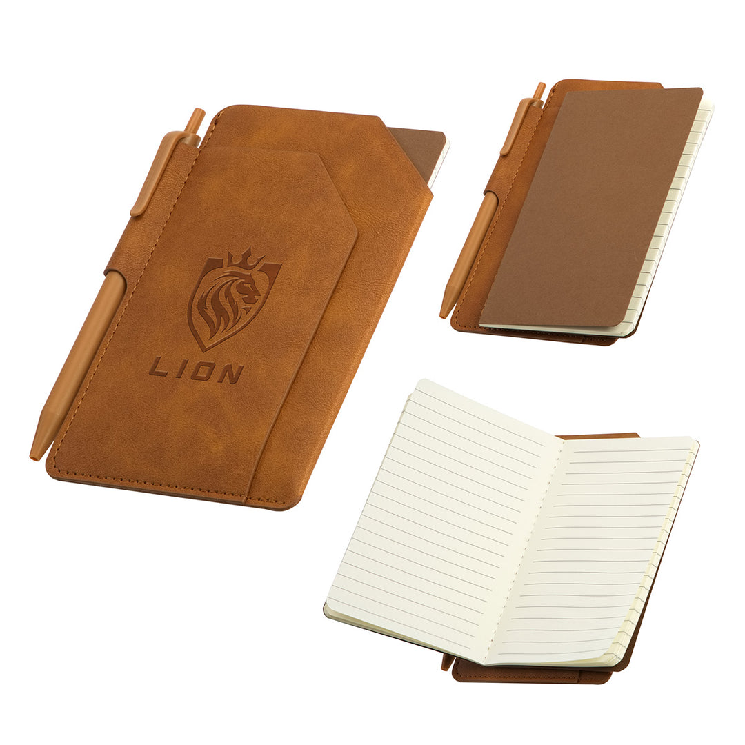 Protege Mini Notebook With Pen & Front Pocket