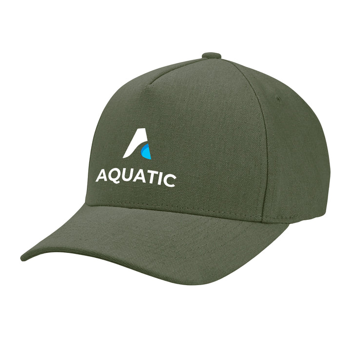 AWARE™ Recycled Cotton Cap with Leatherette Backstrap