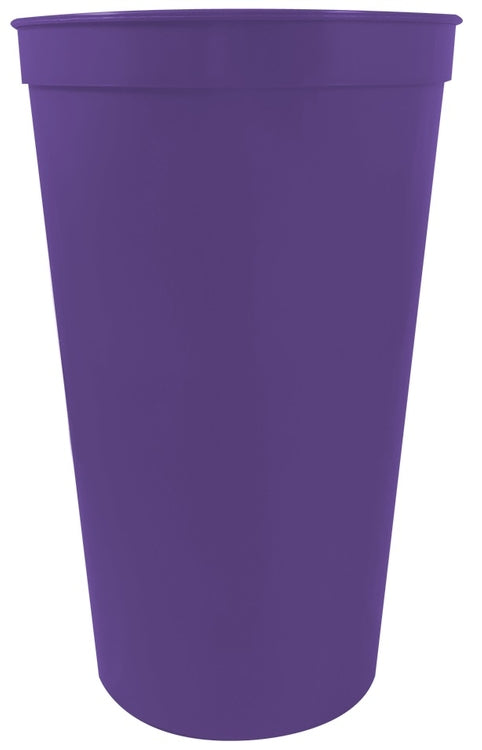 22 oz. Smooth Wall Plastic Stadium Cup