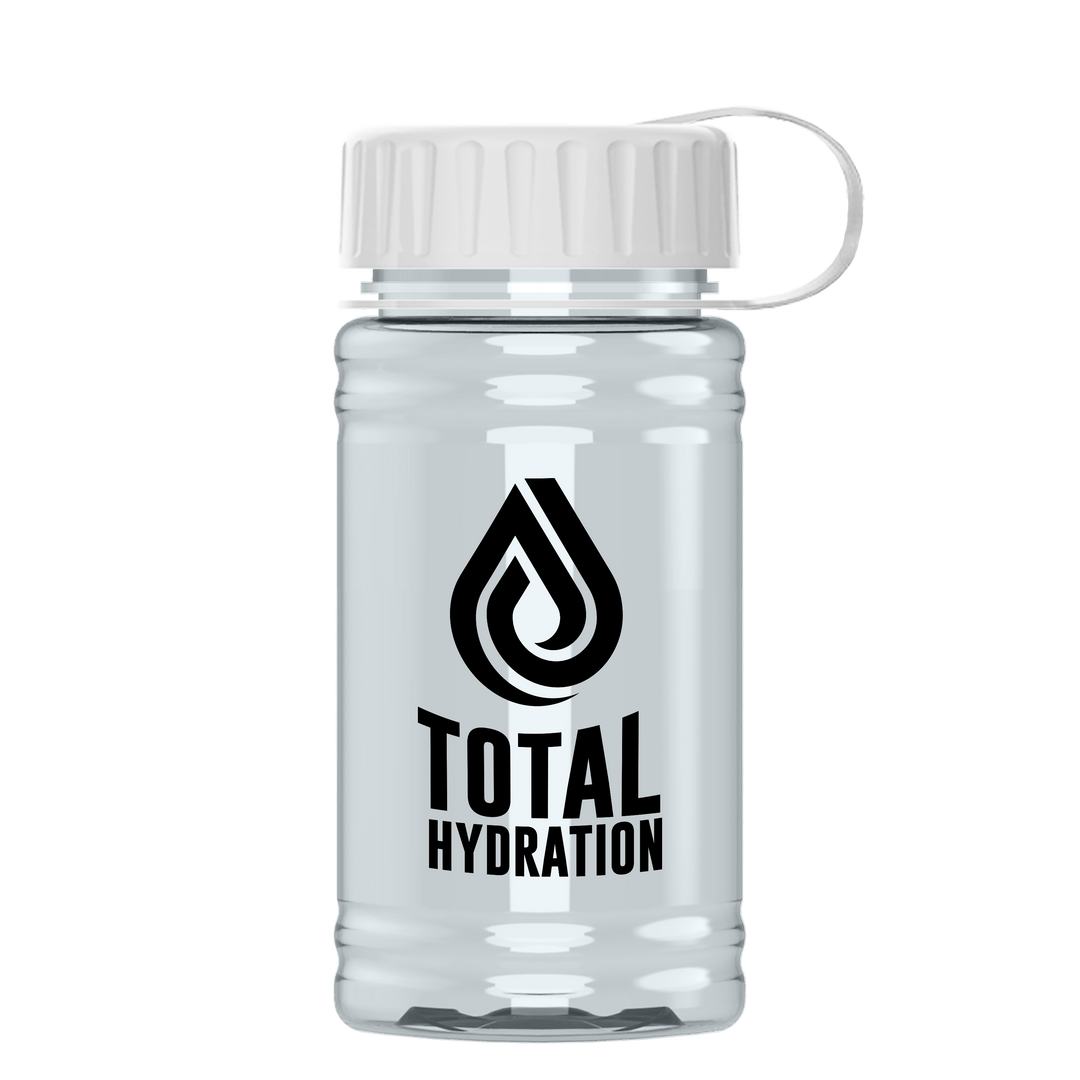Mini RPET Bottle with Tethered Lid - 16 oz.