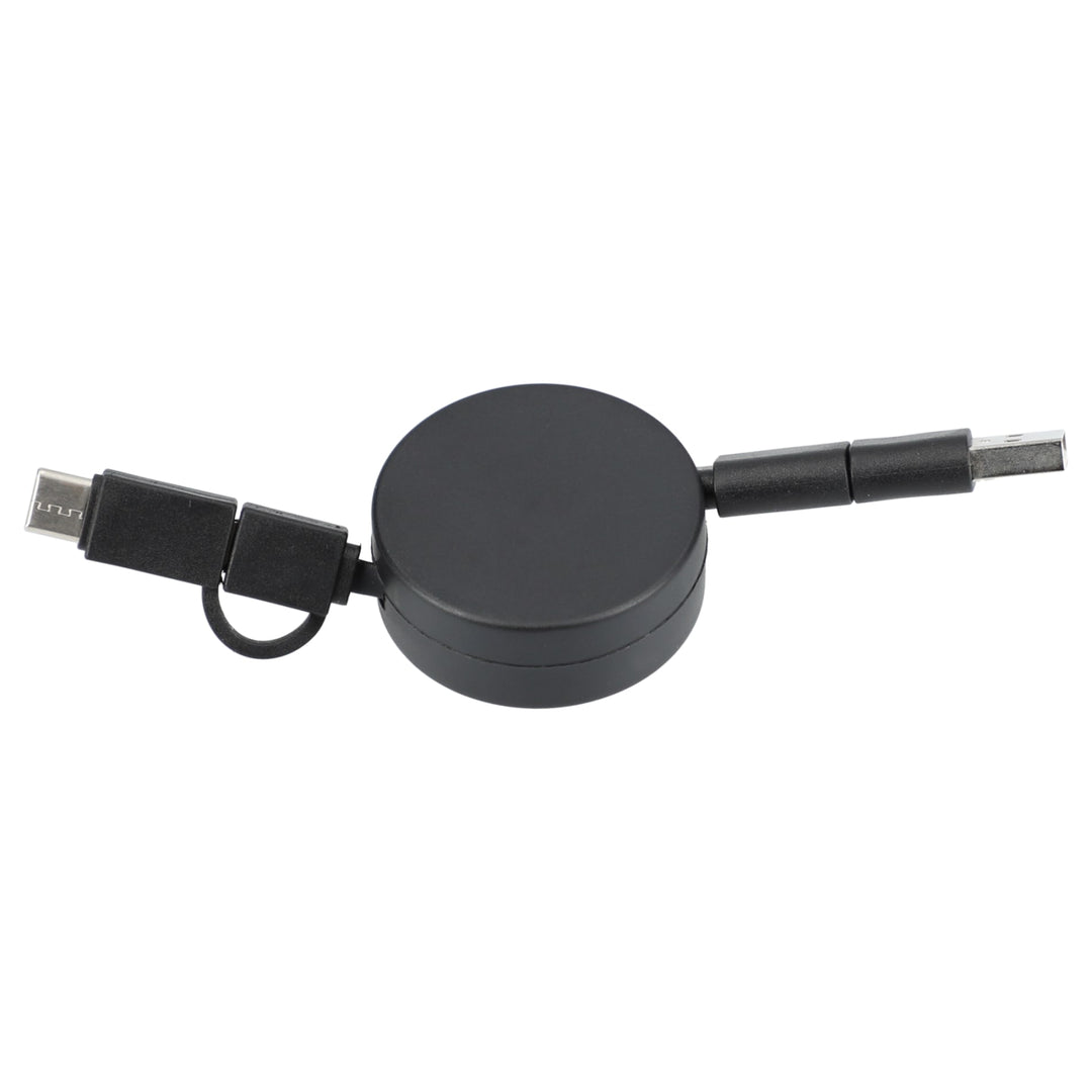 FSC® 100% Bamboo Retractable 5-in-1 Charging Cable
