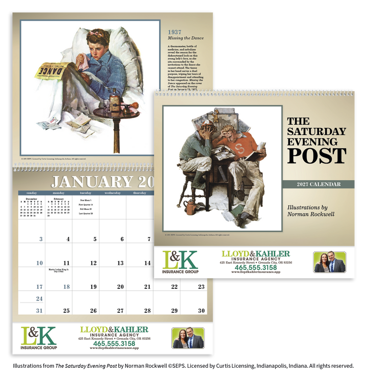 Triumph® Calendars The Saturday Evening Post Illustrations by Norman Rockwell Calendar