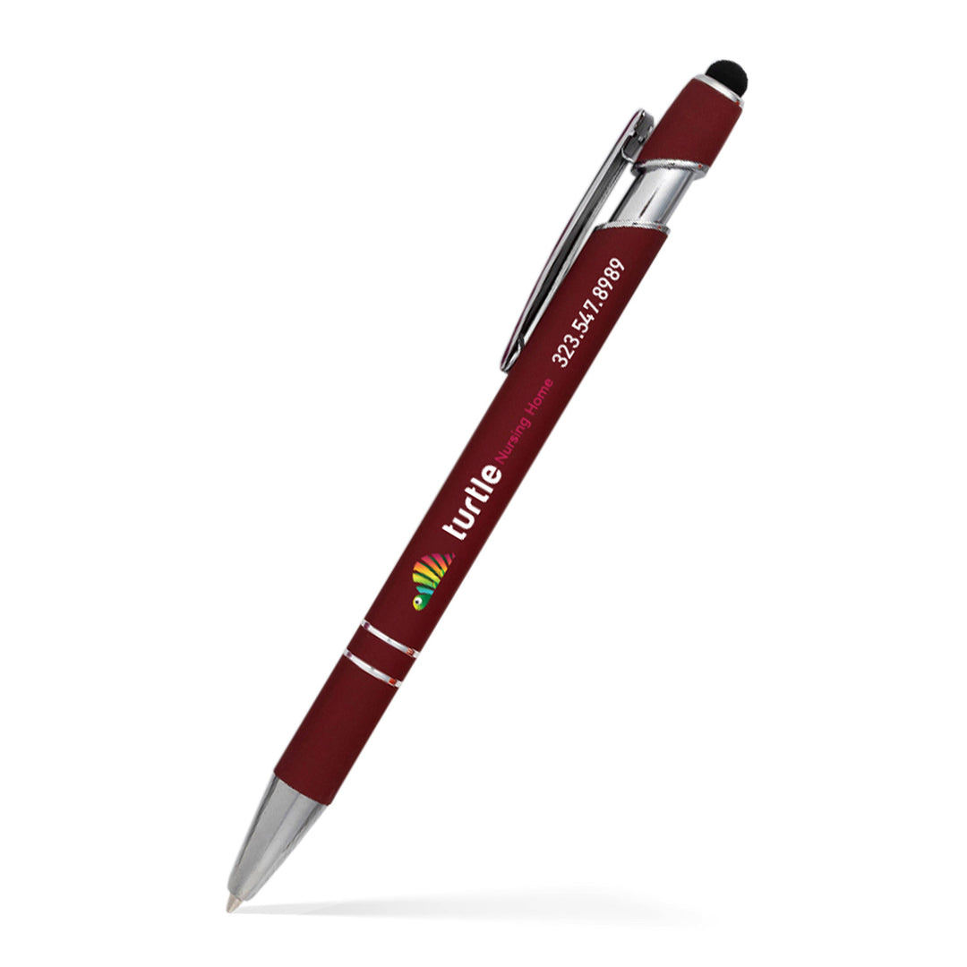 Alexandria Stylus Satin Soft Touch Click Metal Pen