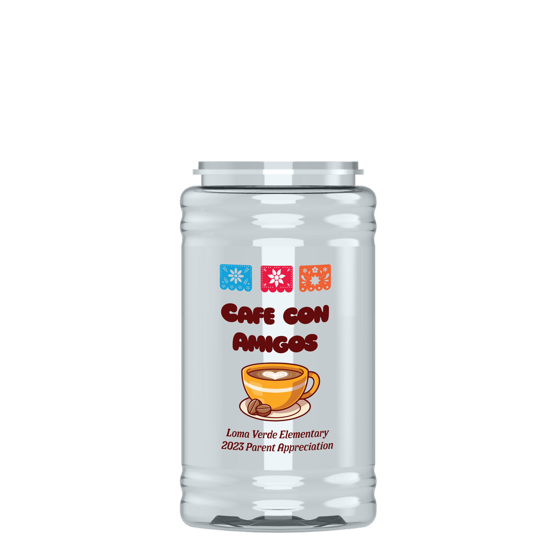 Mini RPET Bottle with Pop-Up Lid - 16 oz.