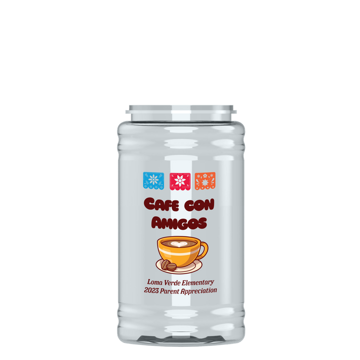 Mini RPET Bottle with Pop-Up Lid - 16 oz.
