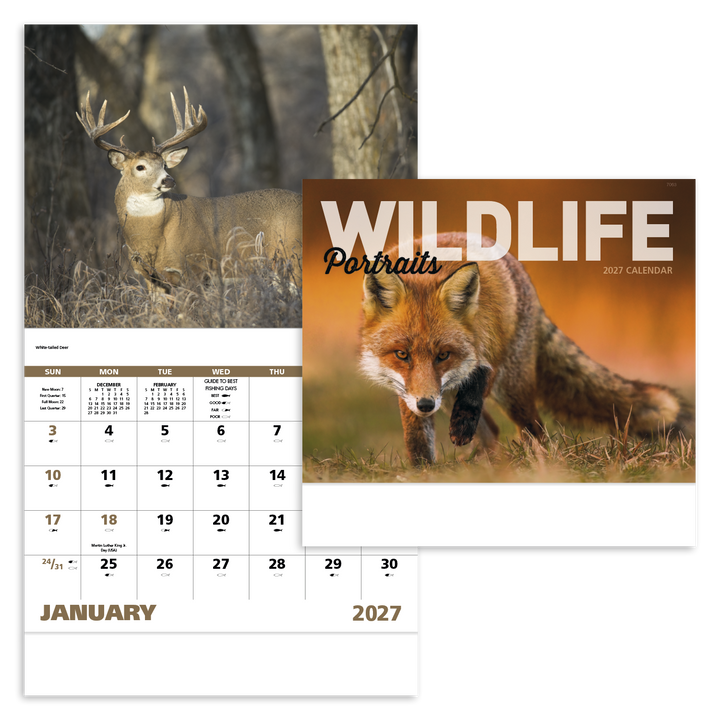 Good Value™ Wildlife Portraits - Stapled Calendar