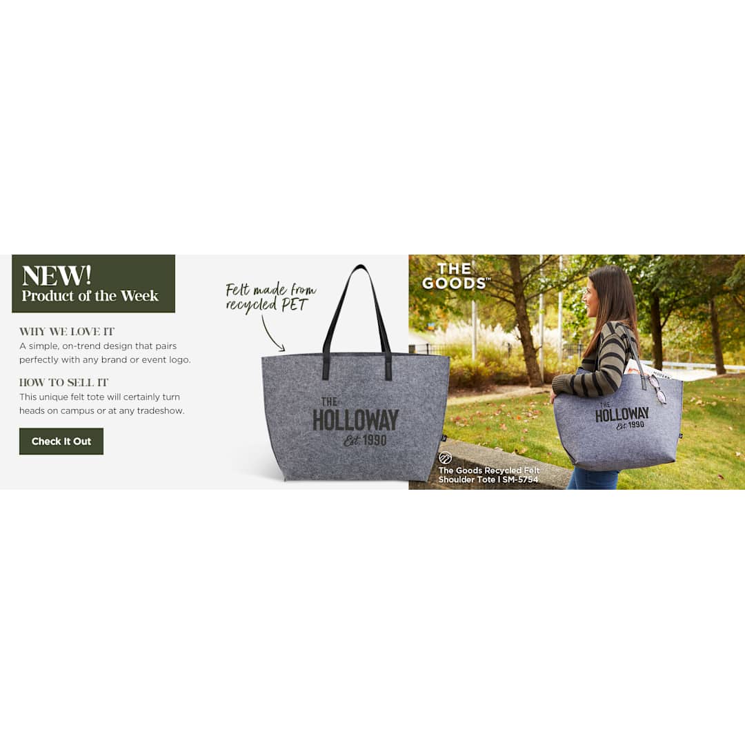THE GOODS™ Recycled Felt Shoulder Tote