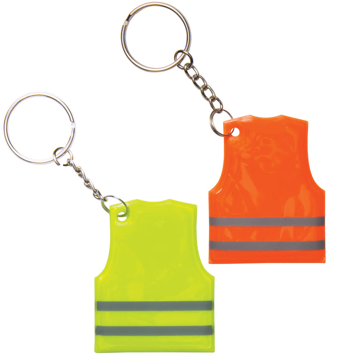 Reflective Safety Vest Keytag