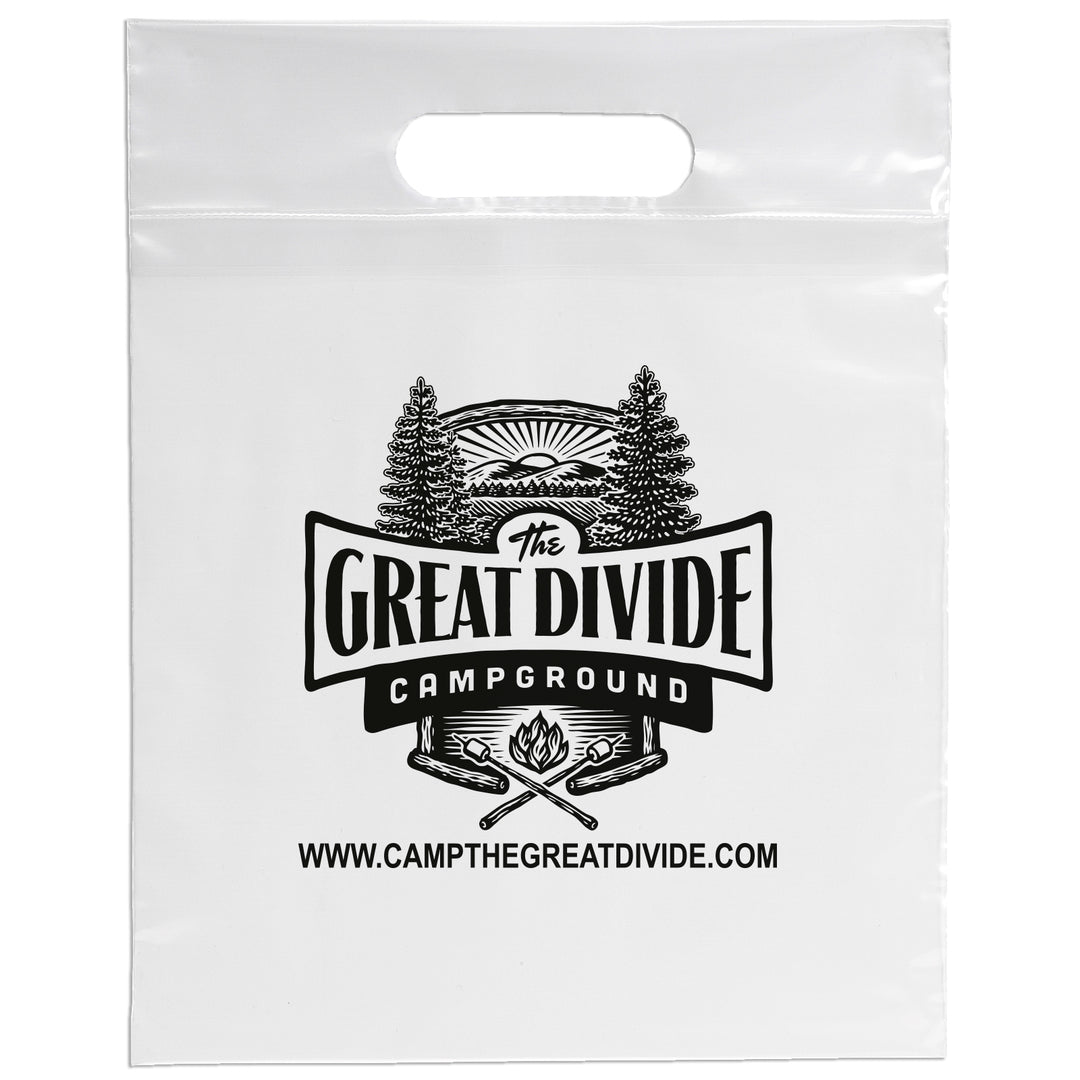 Die Cut Handle Bag - 9 1/2W x 12H - Flexo Ink Print