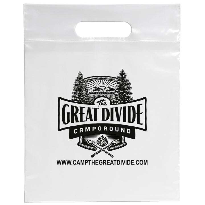 Die Cut Handle Bag - 9 1/2W x 12H - Flexo Ink Print