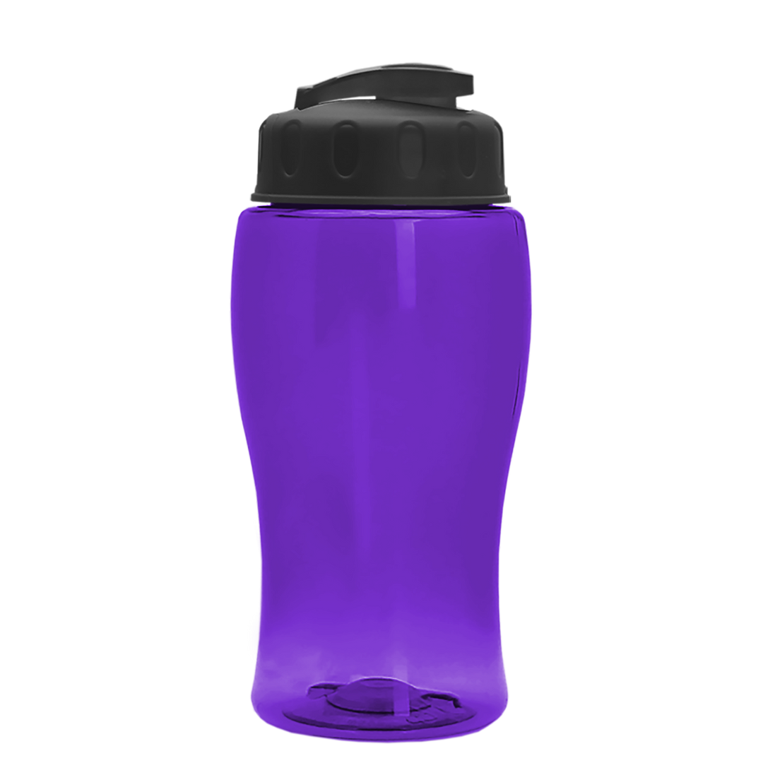 Poly-Pure Jr. - 18 oz. Transparent Bottle with USA Flip