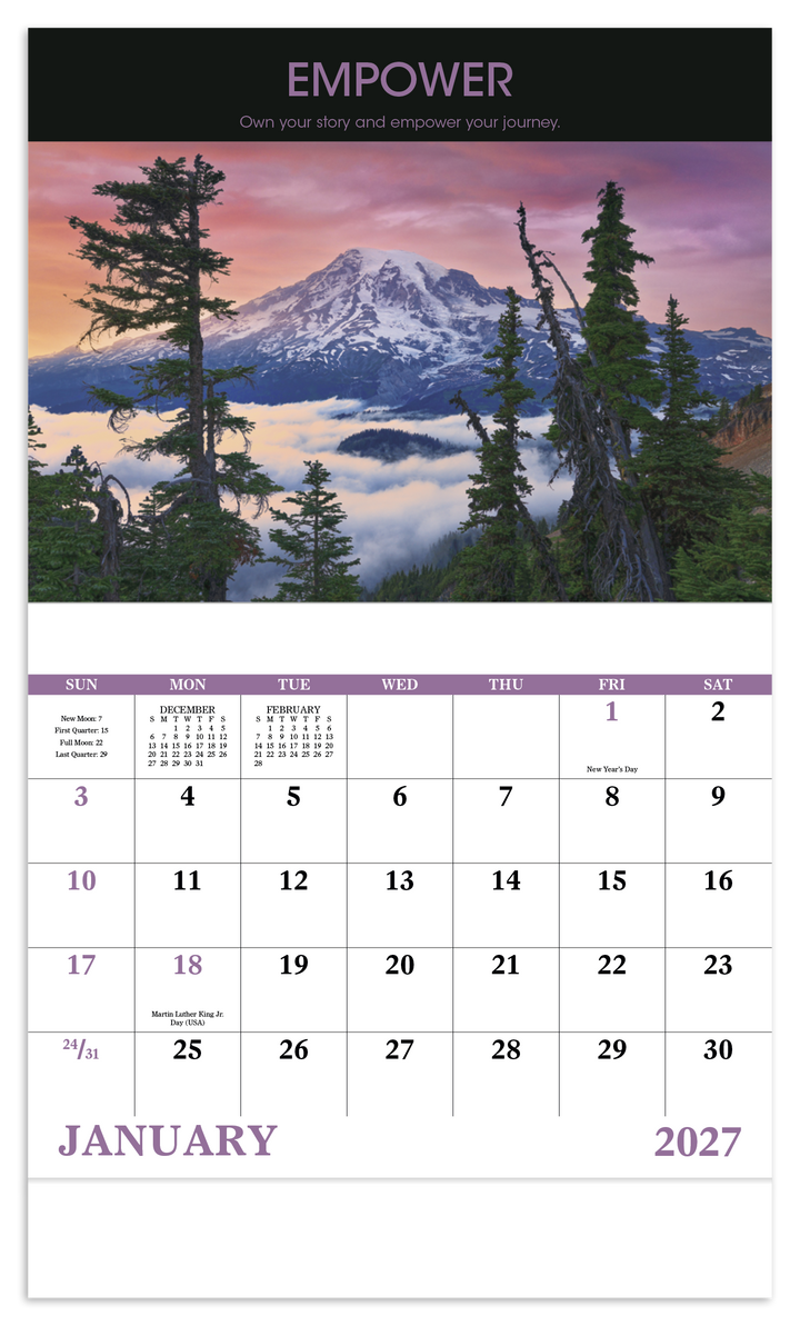 Good Value™ Motivations - Stapled Calendar