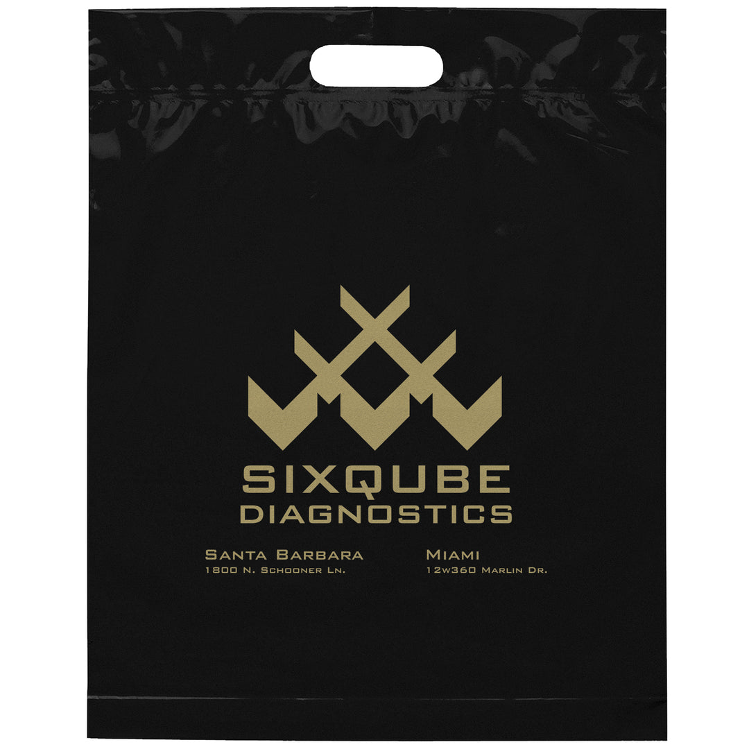 Die Cut Handle Bag - 15W x 19H x 3 - Flexo Ink Print