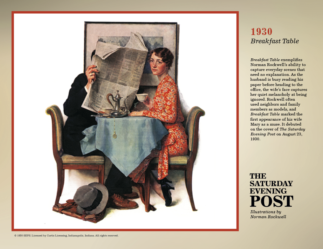 Triumph® Calendars The Saturday Evening Post Illustrations by Norman Rockwell Calendar
