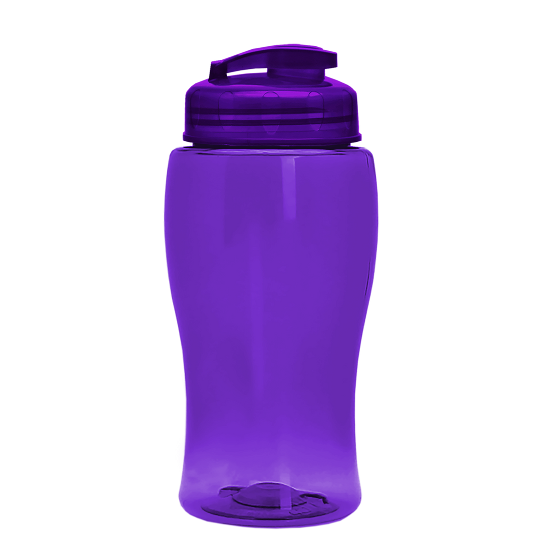Poly-Pure Jr. - 18 oz. Transparent Bottle with USA Flip