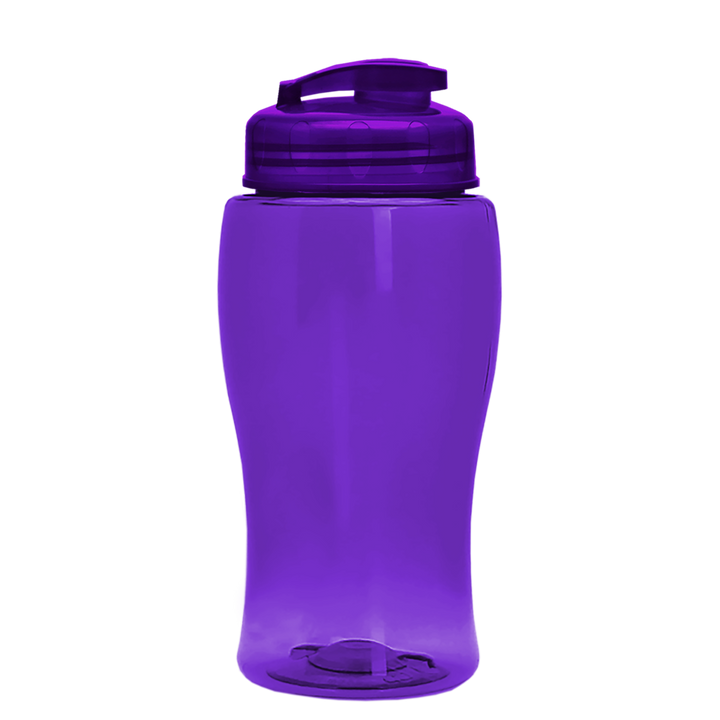 Poly-Pure Jr. - 18 oz. Transparent Bottle with USA Flip