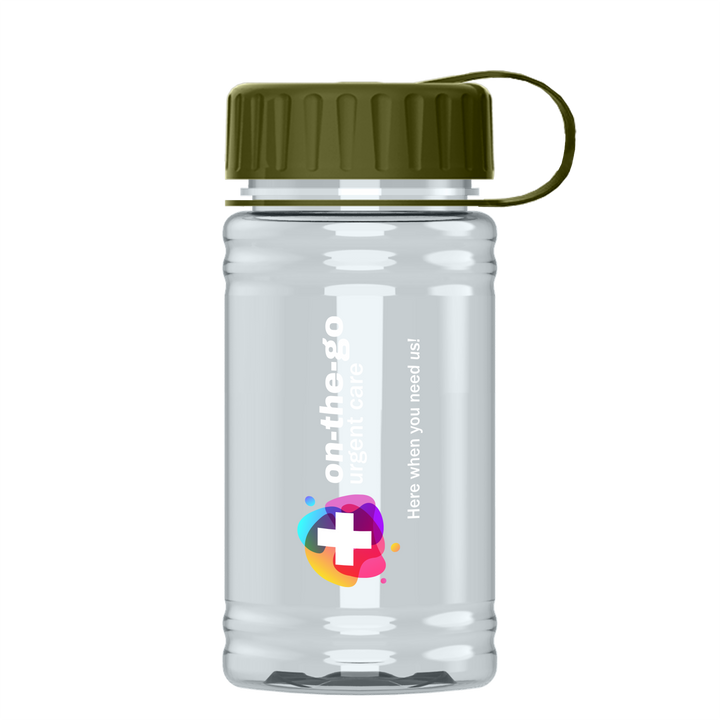 Mini RPET Bottle with Tethered Lid - 16 oz.