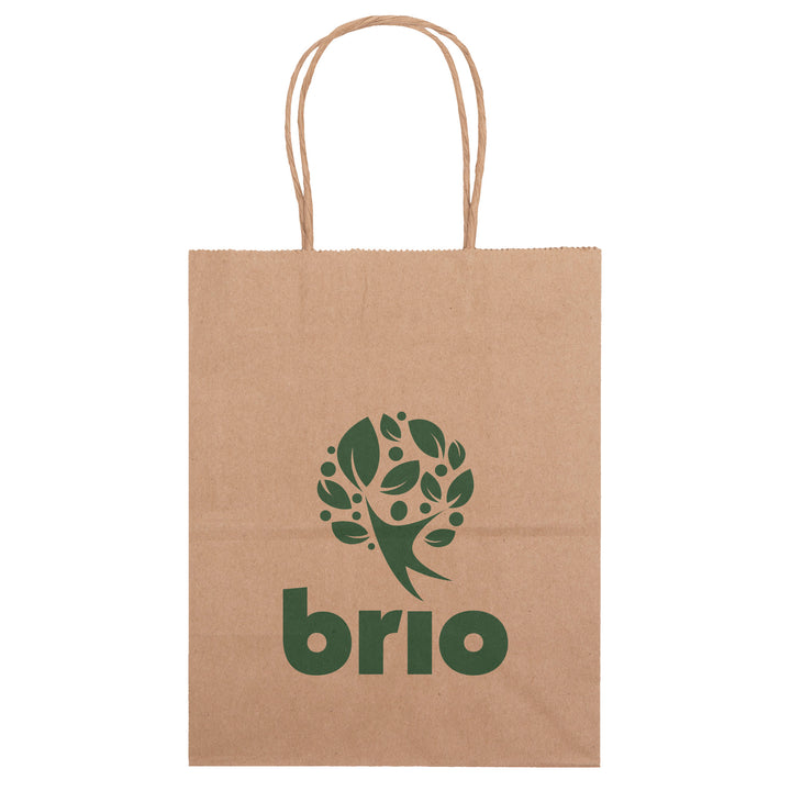 Eco Mini - Kraft-Brown Shopper - Flexo Ink Print
