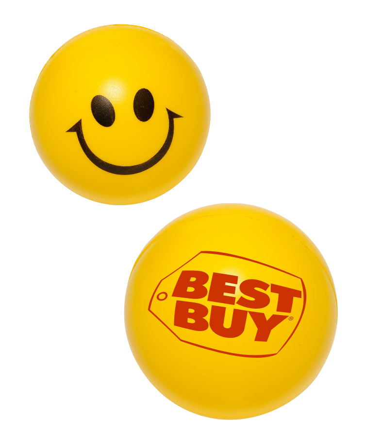 Union printed, Happy Face Smiley Stress Ball Reliever
