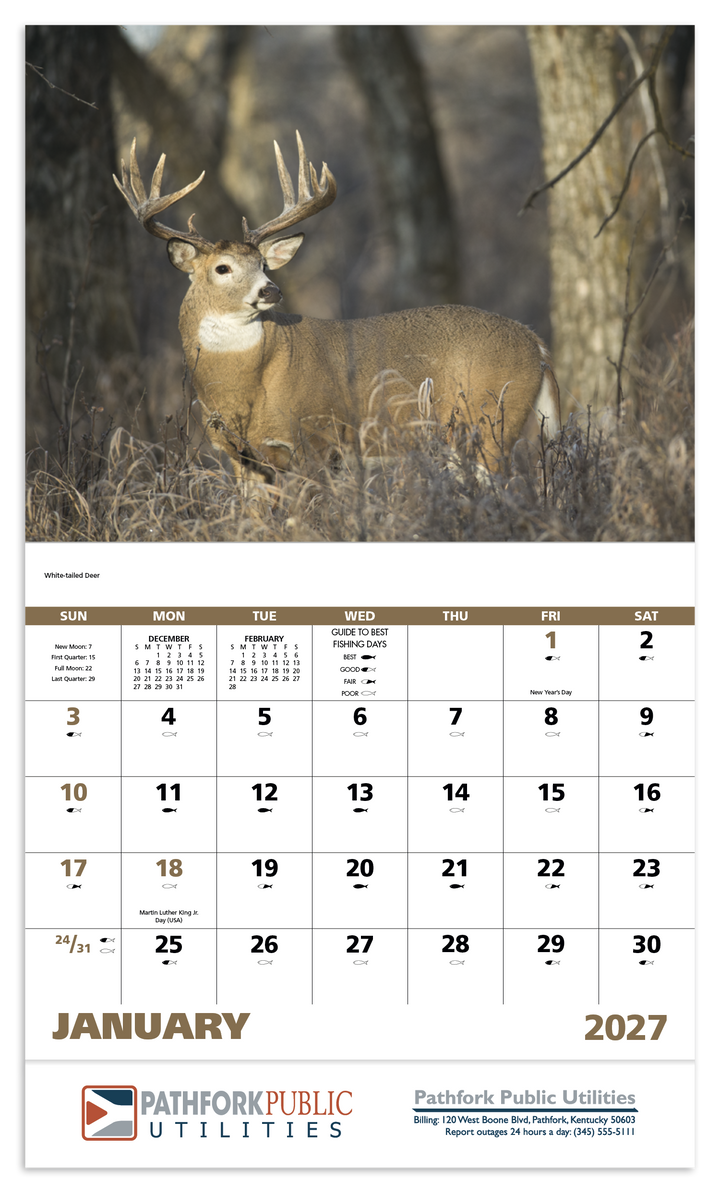 Good Value™ Wildlife Portraits - Stapled Calendar